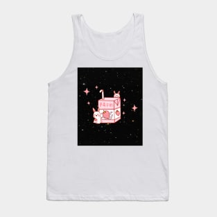 Japanese aesthetics kawaii strawberry milk shake Tank Top